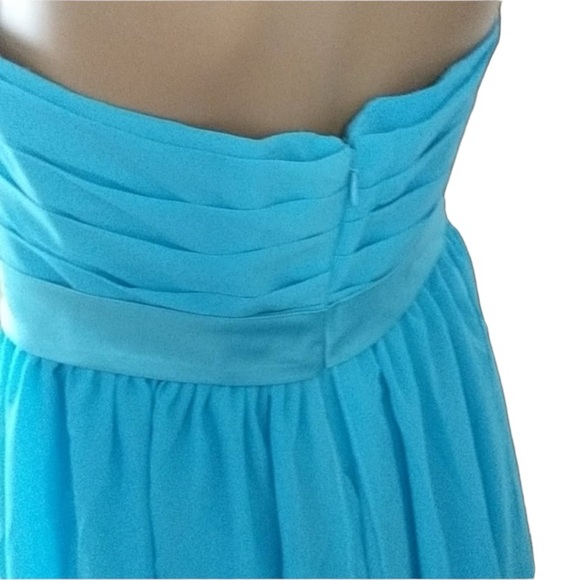 Coco Melody Formal Strapless Sky Blue Formal Maxi Dress Size 4 - Picture 4 of 11